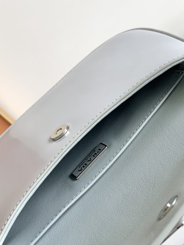 Prada Small Armpit Bag - Ice Gray - Image 2