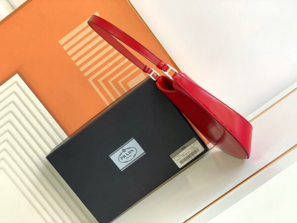 Prada Hobo Underarm Bag - Red - Image 4