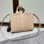 Chloe 22S Woody Medium Tote Bag - Cream
