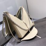 Givenchy Cut-out Chain Small Handbag - Cream - Image 5