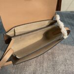 Chloe Faye Medium Size Two-Color Metal Ring Handbag - Cream - Image 2