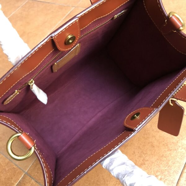 Coach Large Capacity Fied Tote Handbag - Image 4