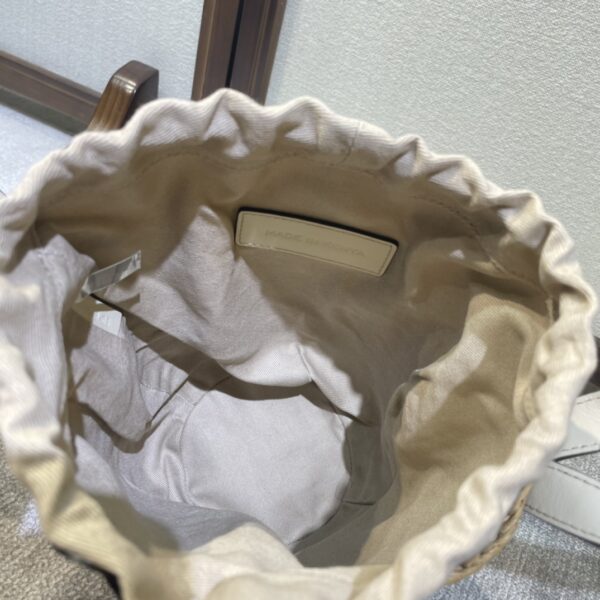 Chloe Concave Shape Basket Bag - White - Image 2