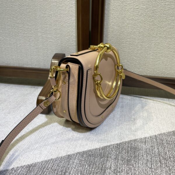Chloe Small Nile Bracelet Minaudiere Handbag - Cream - Image 5