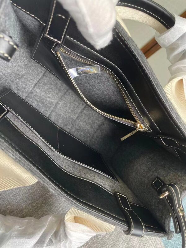 Chloe Woody Medium Tote Bag - Gray - Image 5