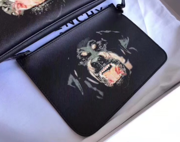 Givenchy Antigona Rottweiler Dog Large Tote Bag with Clutch - Image 4